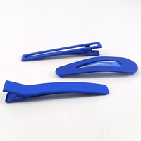 Lot de 5 pinces à cheveux givrées bleu Klein tendance pour filles, accessoires de coiffure