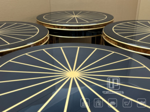 Wholesale Italian Style <b>Coffee</b> <b>Table</b> Glam Wood Construction Round <b>Coffee</b> <b>Tables</b> <b>Set</b> Glam <b>Coffee</b> <b>Table</b> - Product Image 4