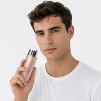 Tube cosmétique en plastique doux au toucher avec bouchon pompe pour crème solaire, BB crème et brillant à lèvres, emballage de soins de la peau imprimé à l'écran