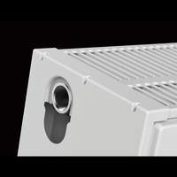Radiateur à panneaux horizontaux blanc thermolaqué pour chauffage central à eau chaude, idéal pour salon, chambre et système de chauffage domestique