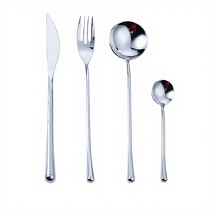 ช้อนรับประทานอาหารโลหะสแตนเลส ดีไซน์ทันสมัย ผิวเงา ทนทาน สำหรับใช้ในบ้าน ห้องครัว ร้านอาหาร - Product Image 2