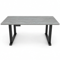 Bureau debout électrique ergonomique moderne à hauteur réglable, plateau en bois de noyer, écologique, 5 réglages de mémoire pour usage domestique ou au bureau