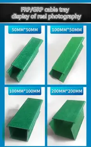 Glass Fiber FRP Or GRP Groove Cable Tray Fiberglass Trough Cable Tray