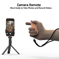 Télécommande à code fixe avec contrôle tactile LED et arrêt automatique pour la prise de vue de courtes vidéos, les selfies, le zoom, la mise au point et les caméras TikTok
