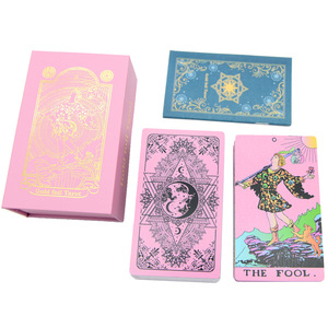 Juego de Cartas del Tarot Holográficas Láser Waite en Caja de Regalo, Cartas de Juego de PVC Plástico Impermeables al por Mayor para Adivinación y Juegos de Mesa - Product Image 1