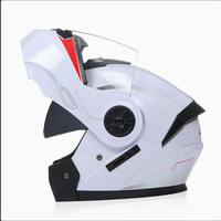Casque de moto modulable intégral à visière relevable en ABS pour la réparation et les ateliers de modification