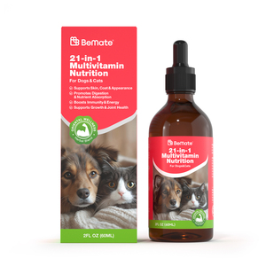 USMILE Suplementos para el Cuidado de la Salud de las Mascotas, Gotas de Vitaminas Líquidas para <span class=keywords><strong>Perros</strong></span>, 21 en 1, Suplementos Multivitamínicos y Vitaminas, Alimento para <span class=keywords><strong>Perros</strong></span> - Product Image 1