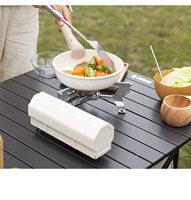Réchaud à gaz portable compact et universel haute pression, robuste et durable, idéal pour le camping et la randonnée