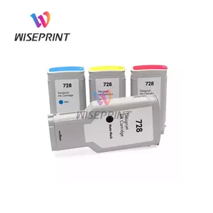Wiseprint Calidad original Compatible HP728 Dyebase HP Design Jet T730 T830 Plotter Cartucho de tinta de impresora