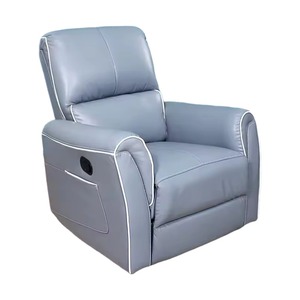 Sillón de cuero moderno para sala de estar, sillón <span class=keywords><strong>reclinable</strong></span> individual, rueda de gravedad cero, silla de sofá eléctrica inteligente Vip Rocker - Product Image 1
