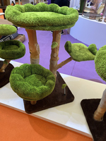 Chat vert et luxuriant cadre d'escalade chat griffoir chat arbre chat maison chat nid chat sautant plate-forme griffe meulage