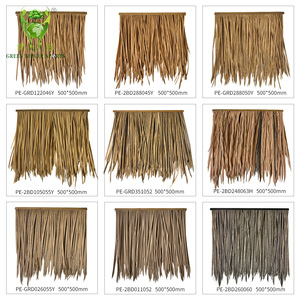 Tuiles de toiture en chaume synthétique ignifuge, résistantes aux UV, en herbe artificielle <span class=keywords><strong>pour</strong></span> palapa et cabane tiki - Product Image 5