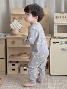 ชุดเด็ก Bizika 2026 ชุดลำลองเด็กเล็ก ชุดนอนเด็กทารก ชุดผ้าฝ้ายเด็กทุกฤดู 200TC สำหรับเด็กชายและเด็กหญิง - Product Image 4