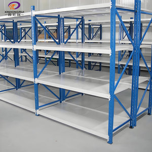 مصنع الجملة المتوسطة واجب 5 طبقات رفوف المحمول دائم على عجلات مسحوق الايبوكسي المغلفة - Product Image 1