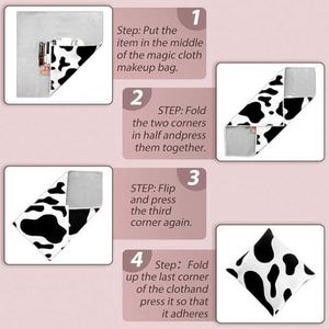 Bag,Self Adhesive Magic Makeup Cloth ,Travel Portable Cosmetic Bag,Camera Protective Wrap Lens <b>Protector</b> - Product Image 4