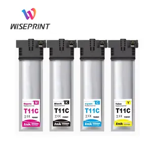 Wiseprint tương thích Epson t11c t 11E cao cấp tương thích màu Ink Bag Cartridge cho lực lượng lao động Pro WF-C5390DW WF-C5890DWF