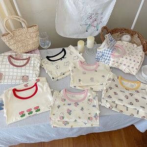 Abito di biancheria intima di cotone per bambini autunnali per <span class=keywords><strong>pigiama</strong></span> a casa per ragazzi e ragazze con disegno di <span class=keywords><strong>animali</strong></span> fantasia - Product Image 4