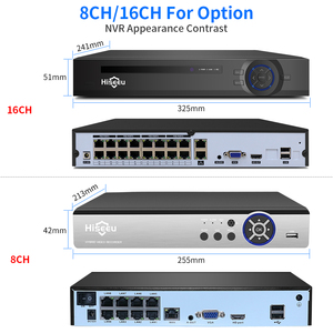 Hiseeu 4K 16CH POE NVR H.265 Grabador de vídeo de seguridad y vigilancia para cámara CCTV IP 1080P/3MP/4MP/5MP/8MP/4K H5NVR-P-16 Onvif N - Product Image 6