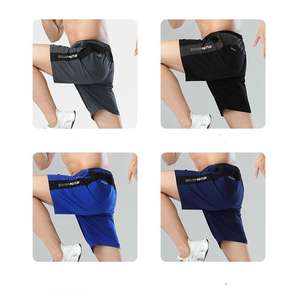 กางเกงขาสั้นผ้าไนลอนเอวสูงสำหรับผู้ชาย, กางเกงขาสั้นลำลองผ้าไอซ์ซิลค์แห้งเร็วมีกระเป๋าห้ากระเป๋าสำหรับใส่วิ่งออกกำลังกายกีฬาแห้งเร็วสำหรับฤดูร้อน - Product Image 6