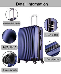 Groothandel Grote Koffers Nieuwste Bagage Tas Gewicht Minder Voor Mannen Abs <span class=keywords><strong>Trolley</strong></span> Reizen Flightcase Luchthaven Koffers - Product Image 5