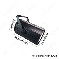 Kinusdjs 200W COB Zoom LED Fresnel Light 2 en 1 Blanc Chaud et Blanc Froid pour Studio de Scène Télévision et Zoom Électrique