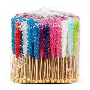 Usine en gros bas prix coloré en vrac saveur de fruits durs cristal de glace bonbons de roche sucettes bâtons bonbons Halal - Product Image 4
