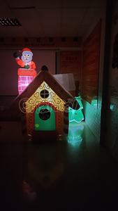 Giáng Sinh Tùy Chỉnh <span class=keywords><strong>Inflatable</strong></span> Cho Trang Trí Sân Ánh Sáng Inflatables Santa Nhà Sân Inflatables - Product Image 3