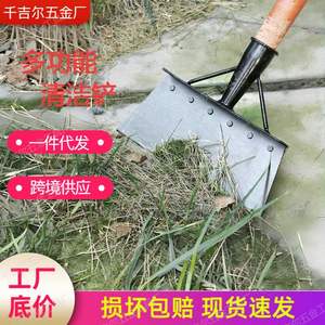 Autre pelle en acier au manganèse, lame de 200 mm, manche de 120 cm, outil de nettoyage industriel pour l'agriculture et le déneigement - Product Image 5