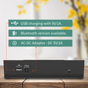 Nouvelle <span class=keywords><strong>radio</strong></span> domestique numérique haute sensibilité grise avec haut-parleurs stéréo Nouveau pour Grand Noma Ce LCD FM Sonos White Noise Speaker Ltd. - Product Image 5