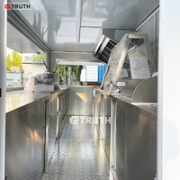Friteuse personnalisée Truth, chariot de nourriture de rue pas cher, chariot de nourriture remorquable pour hot-dogs, remorque alimentaire rétro pour crêpes, café, glaces, camion de nourriture mobile