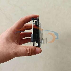 Tapa Central de Rueda de 54 mm y 60 mm, Plateada/Negra, Electrochapada en ABS, con Adhesivo Impermeable Ecológico JR LGG 28 - Product Image 3