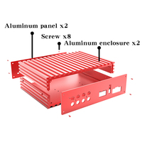 Boîtier électronique personnalisé OEM Boîtier de circuit imprimé monobloc en métal extrudé Boîtier en aluminium Boîtier d'extrusion anodisé