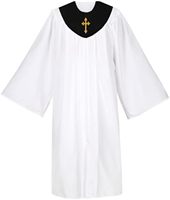 En gros : Tenues de prêtre, Robes de chœur brodées avec étole pour performance, Robes d'église