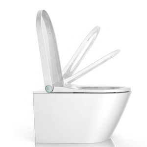 Inodoro Inteligente Moderno con Bidé Integrado, Taza de Cerámica Premium E400, Montado en la Pared, OEM ODM, Sanitario con Certificación CE, WC sin Borde - Product Image 6