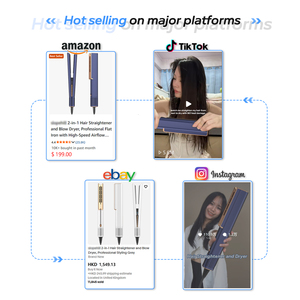 Fer plat 2 en <span class=keywords><strong>1</strong></span> Mesky OEM personnalisé <span class=keywords><strong>Plancha</strong></span> De Cabello Redresseurs d'air Style OEM pour cheveux humides à secs Maison - Product Image 4