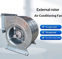 Ventilateur de climatiseur à double entrée à rotor externe de type boîte à faible bruit, ventilateurs d'évacuation d'air à double entrée