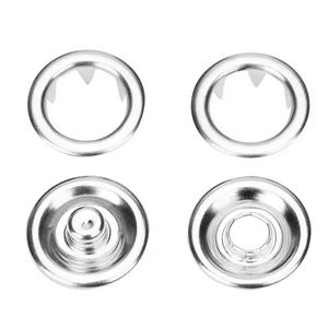 Lot de 100 anneaux à griffes de 9,5 mm, boutons-pression métalliques colorés, pinces à griffes, kit de bricolage, outil à rivets manuel - Product Image 3