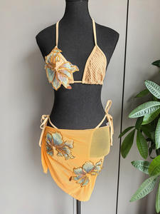 Conjunto de Traje de Baño para Mujer 2025 Nuevo Bikini de Tanga Sexy Traje de Baño de 3 Piezas - Product Image 5