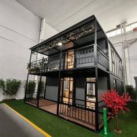 Villa conteneur préfabriquée moderne, pliable et extensible de haute qualité avec garantie de 5 ans