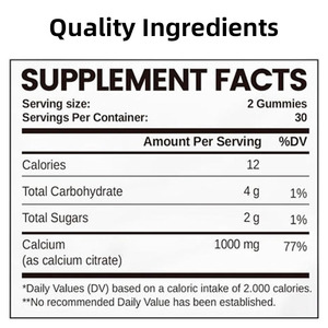 OEM Vitamin1000mg سيترات الكالسيوم لعضلات العظام ودعم المناعة - Product Image 3