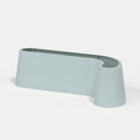 YISHANG Grande jardinière en métal soudée monobloc de forme irrégulière, thermolaquée pour aménagement extérieur