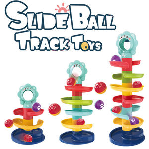 Circuit de billes en marbre 3, 5 ou 7 niveaux avec glissière et son de froissement pour l'éveil des tout-petits, développement de la coordination œil-main, cadeau éducatif - Product Image 2