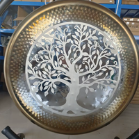 80cm Golden Mirror Gong Alloy Gong with Free Wood Mallet For Sound Healing Meditation and Yoga