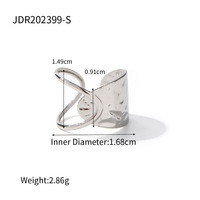 Bagues Gaovo modernes minimalistes plaquées or 18 carats avec zircon, styles variés, en acier inoxydable, bijoux de mode pour femmes