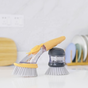 De'ngy — brosse à distributeur de <span class=keywords><strong>savon</strong></span> liquide, nettoyage en profondeur, outil de cuisine, épurateur d'évier, grille de cuisine, brosse à <span class=keywords><strong>vaisselle</strong></span> pour la maison - Product Image 3