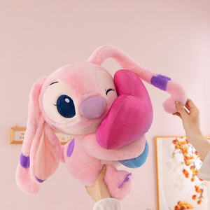 Nuovo Peluche Cuore Abbracciabile Cucito - <span class=keywords><strong>Lilo</strong></span> & <span class=keywords><strong>Stitch</strong></span> Morbido e Coccoloso, Imbottito in Cotone PP, Regalo Super Morbido per Bambini - Product Image 6
