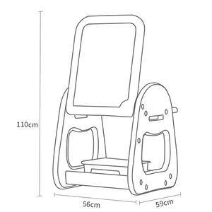 Belle matière nouvelle tablette de dessin magnétique réglable en hauteur 3 en 1 Tables et ensembles de chaises pour enfants - Product Image 2