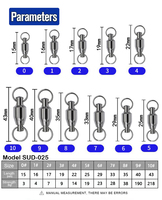 100 pièces d'anneaux brisés, émerillons à roulement à billes et émerillons robustes pour la pêche, accessoires de terminaison