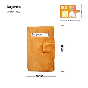 Nouveau jouet interactif pour chien en peluche, style coréen INS 2026, amusant, en forme de pain, café, carotte, pour dissimuler des friandises, avec sonnette - Product Image 1