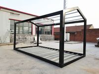 Maisons préfabriquées intelligentes à assemblage rapide, kits de villas modernes en verre, maisons préfabriquées modulaires, cabanes en bois